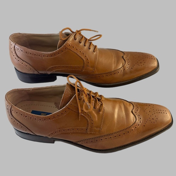 Giorgio Brutini Tan Leather Oxfords